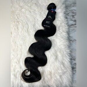 24 In Black Human Hair Weft Body Wave Human Hair 100% Unprocessed Brazilian